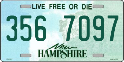 NH license plate 3567097
