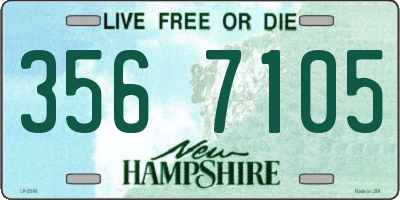NH license plate 3567105