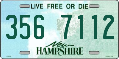 NH license plate 3567112