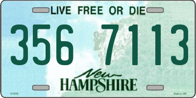 NH license plate 3567113