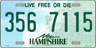 NH license plate 3567115