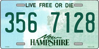 NH license plate 3567128