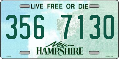 NH license plate 3567130