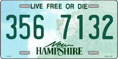 NH license plate 3567132