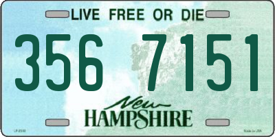 NH license plate 3567151