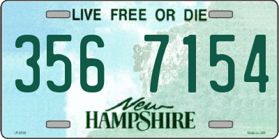 NH license plate 3567154
