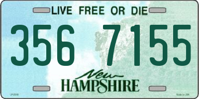 NH license plate 3567155