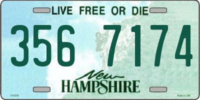 NH license plate 3567174
