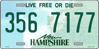 NH license plate 3567177
