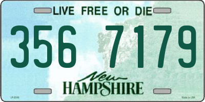 NH license plate 3567179