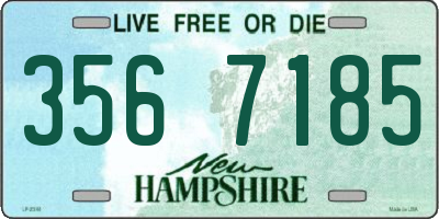 NH license plate 3567185