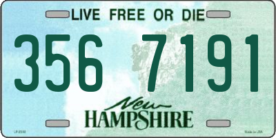 NH license plate 3567191
