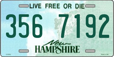 NH license plate 3567192
