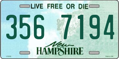 NH license plate 3567194