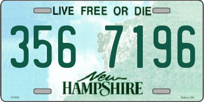 NH license plate 3567196