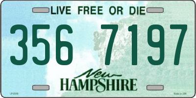 NH license plate 3567197