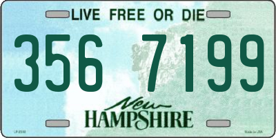 NH license plate 3567199