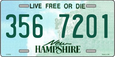 NH license plate 3567201