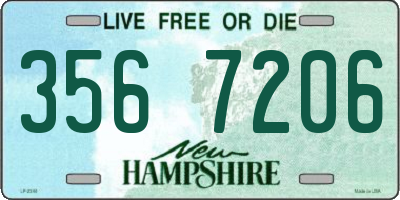 NH license plate 3567206