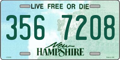NH license plate 3567208