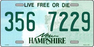 NH license plate 3567229