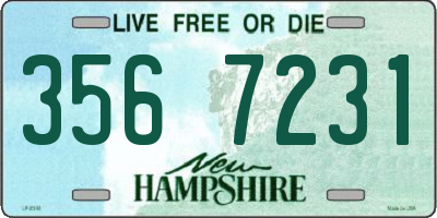 NH license plate 3567231