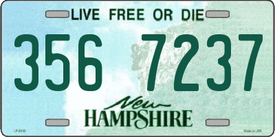NH license plate 3567237