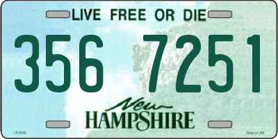 NH license plate 3567251