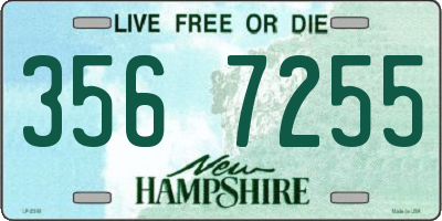 NH license plate 3567255