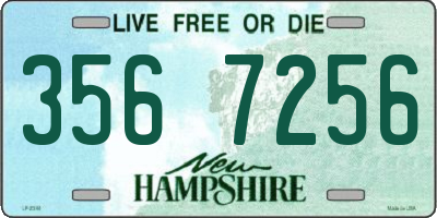 NH license plate 3567256