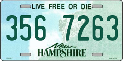 NH license plate 3567263