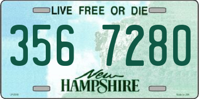 NH license plate 3567280