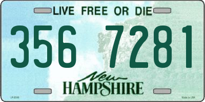 NH license plate 3567281