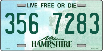 NH license plate 3567283