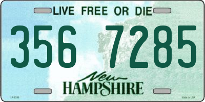 NH license plate 3567285