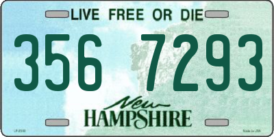 NH license plate 3567293