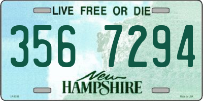 NH license plate 3567294