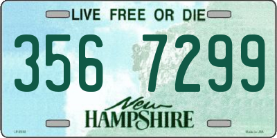 NH license plate 3567299