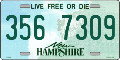 NH license plate 3567309