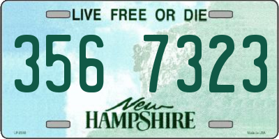 NH license plate 3567323