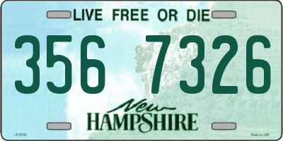 NH license plate 3567326