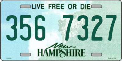 NH license plate 3567327