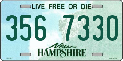 NH license plate 3567330
