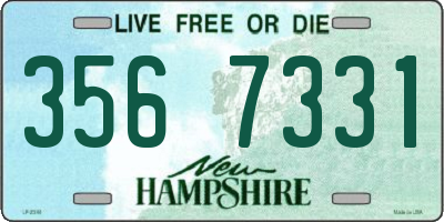 NH license plate 3567331