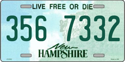 NH license plate 3567332