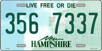 NH license plate 3567337