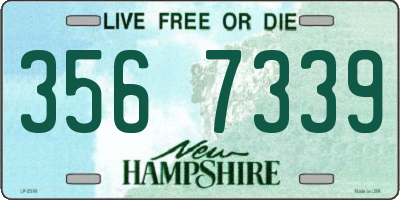 NH license plate 3567339