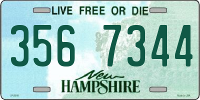 NH license plate 3567344