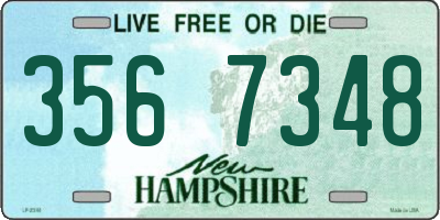 NH license plate 3567348