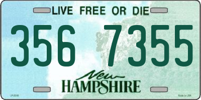 NH license plate 3567355